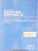 Okuma-Okuma OSP5020L, OSP500L-G Turning Center Operations Programming Manual 1990-OSP500L-G-OSP5020L-01